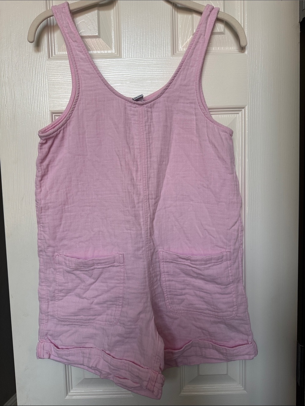Old Navy Girls Pink Cotton Romper. Size XL / 14